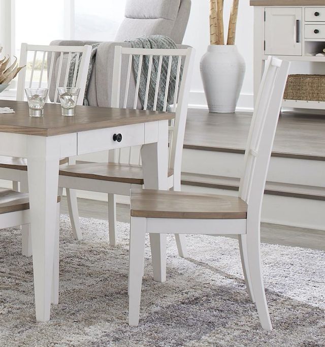 Parker House® Americana Modern Dining Cotton and Weathered Natural Dining Chair 1