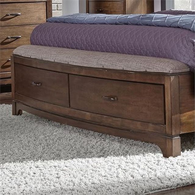 Liberty Furniture Avalon lll 3 Piece Pebble Brown Queen Panel Storage Bedroom Set 5