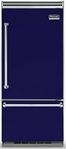 Viking® Professional 5 Series 20.4 Cu. Ft. Built-In Bottom Freezer Refrigerator-Cobalt Blue