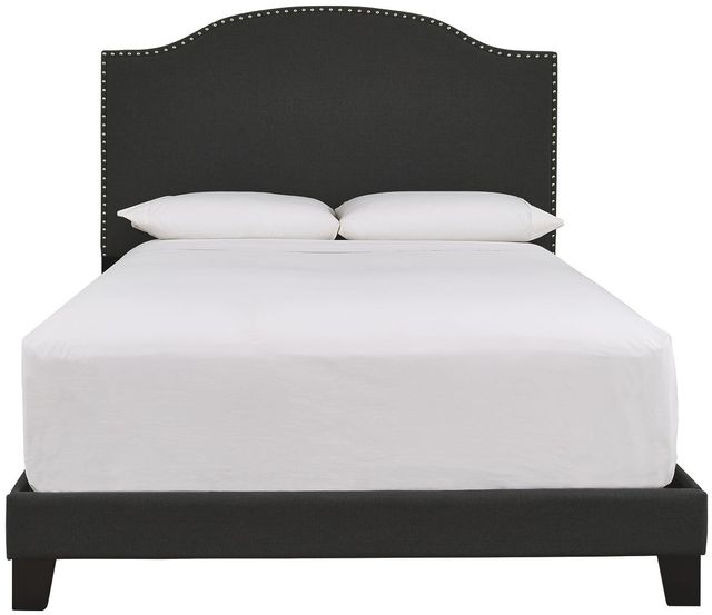 Signature Design by Ashley® Adelloni Charcoal King Upholstered Bed 3