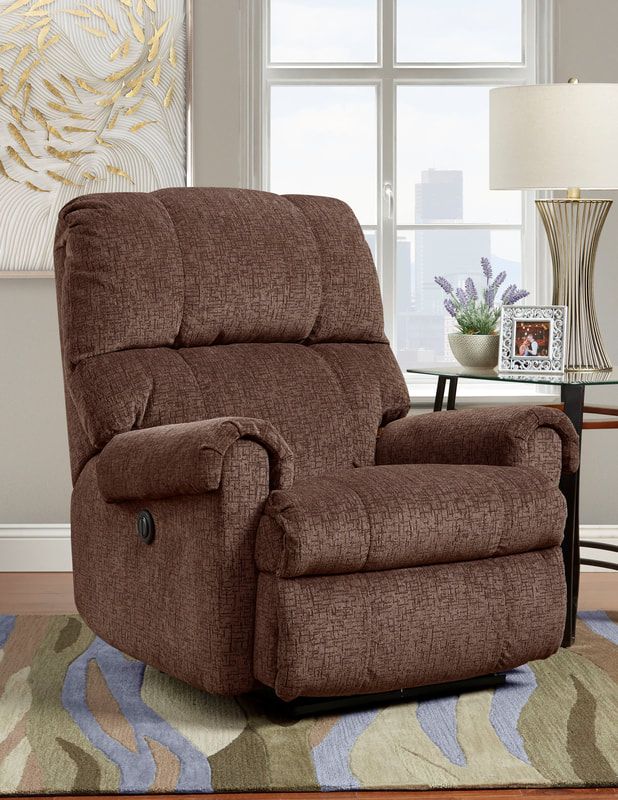 Behold Home 8770 Brown Power Recliner-1