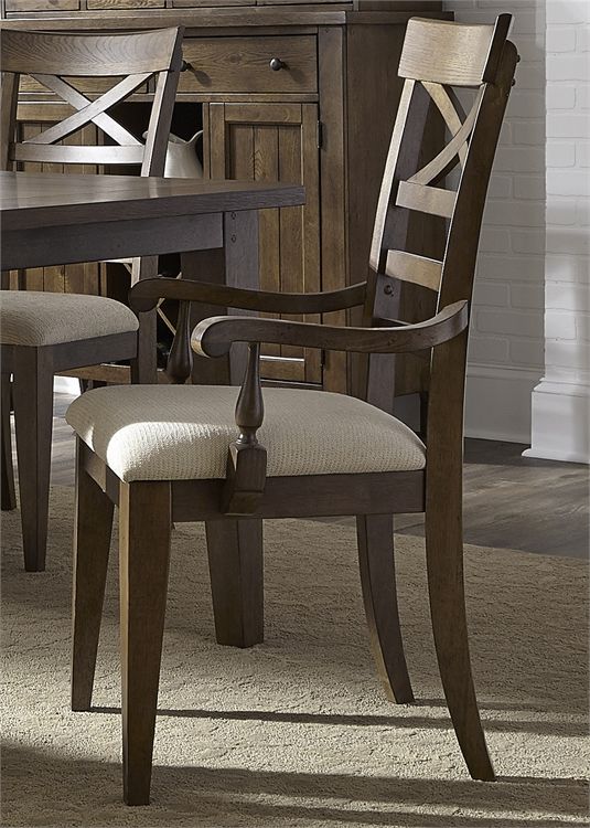 Liberty Furniture Hearthstone Rustic Oak Arm Chair-0