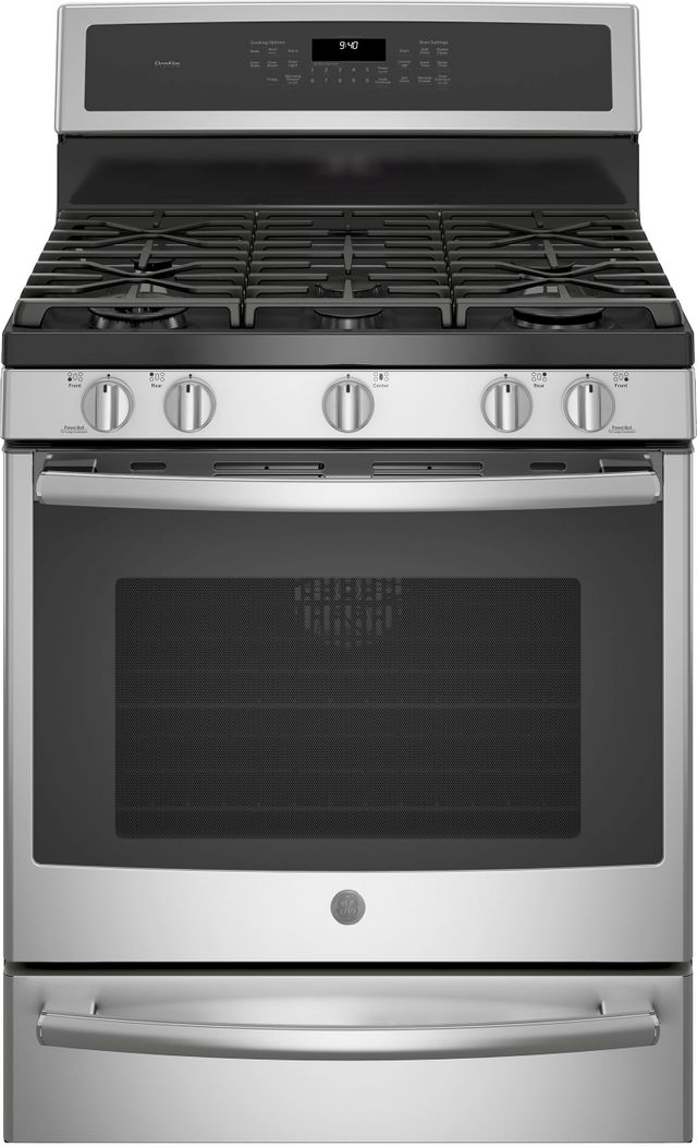 GE® Profile™ Series 30" Stainless Steel Free Standing Gas Convection Range 2
