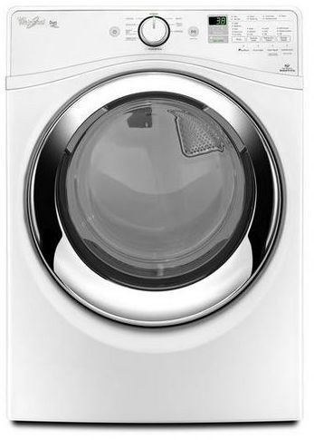 Whirlpool® Duet® Steam Gas Dryer-White 0