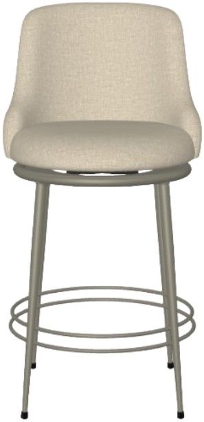 Amisco Customizable Glenn Upholstered Swivel Counter Stool Colders