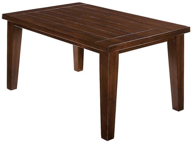 Signature Design by Ashley® Larchmont Burnished Dark Brown Dining Table  1