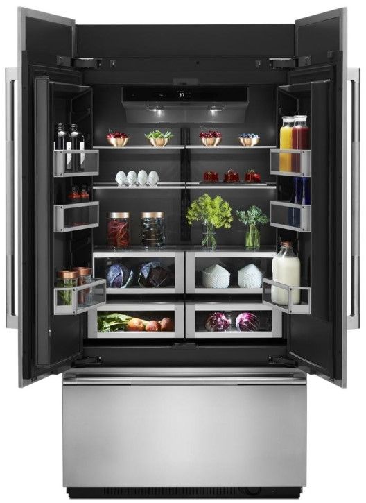 JennAir® 24.2 Cu. Ft. Panel Ready Built In French Door Refrigerator 2