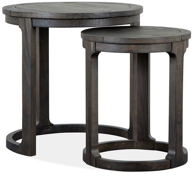 Magnussen Home® Boswell Peppercorn Nesting End Table 0
