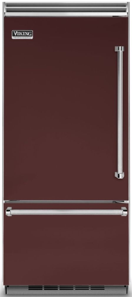 Viking® 5 Series 20.4 Cu. Ft. Kalamata Red Built In Bottom Freezer Refrigerator