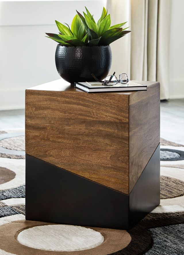 Signature Design by Ashley® Trailbend Brown/Gunmetal Accent Table 4