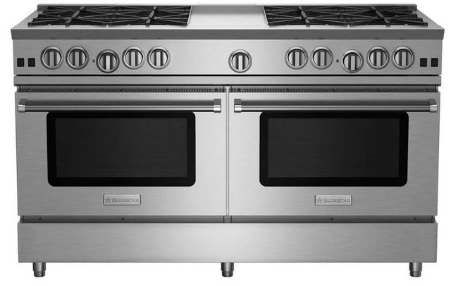 BlueStar® RNB Series 59.88" Stainless Steel Pro Style Liquid Propane Gas Range with 12" Griddle