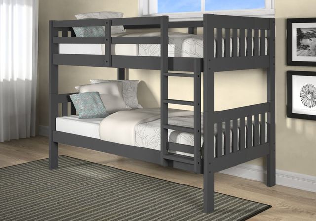 Woodcrest Gray Twin/Twin Mission Bunk Bed | Rettig Furniture | Findlay, OH