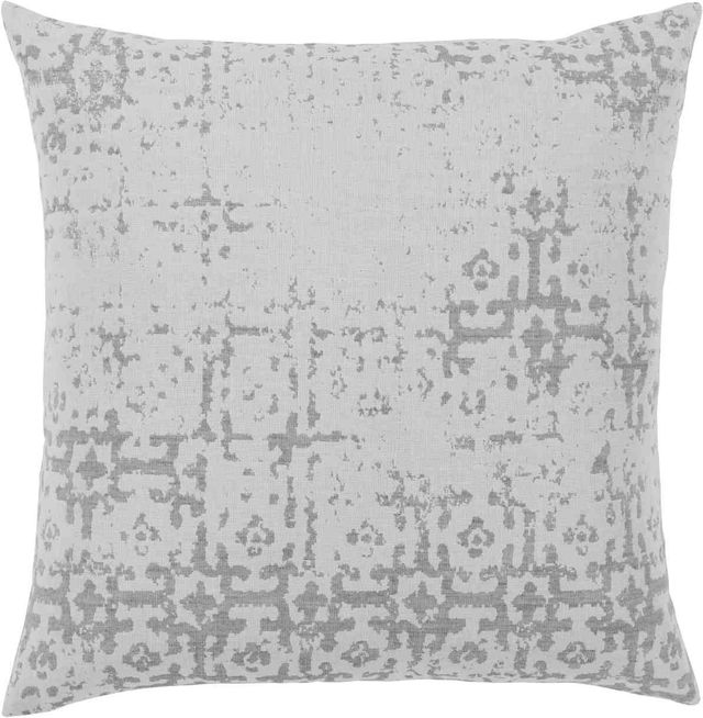 Surya Abstraction White 20"x20" Pillow Shell with Polyester Insert-0