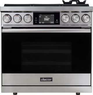 Dacor® Contemporary 36" Stainless Steel Pro Dual Fuel Steam Range