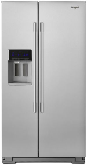 Whirlpool® 21 Cu. Ft. Counter Depth Side-By-Side Refrigerator-Fingerprint Resistant Stainless Steel
