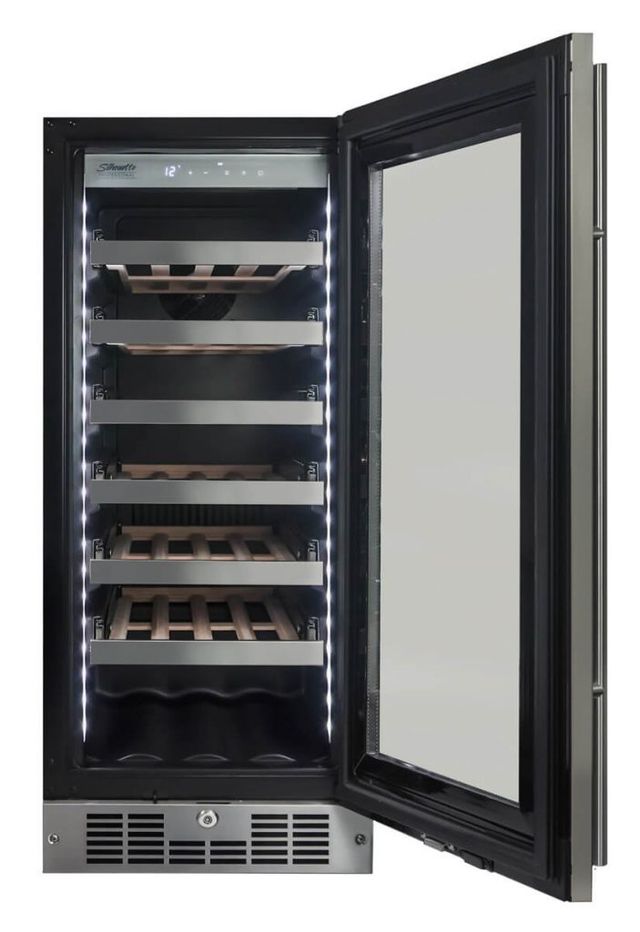 Silhouette® Tuscany 3.1 Cu Ft. Stainless Steel Wine Cooler 4