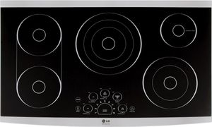 LG Studio 36" Stainless Steel Frame Electric Cooktop