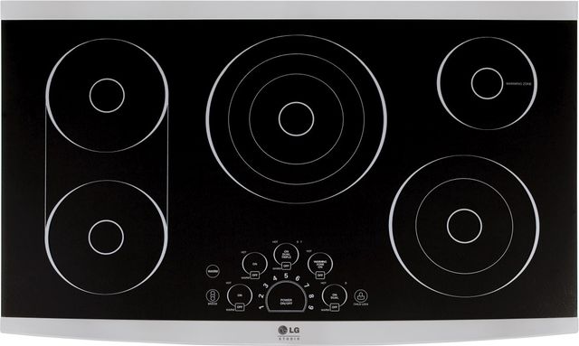 LG Studio 36" Stainless Steel Frame Electric Cooktop 14