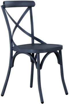 Liberty Furniture Vintage Navy X Back Side Chair