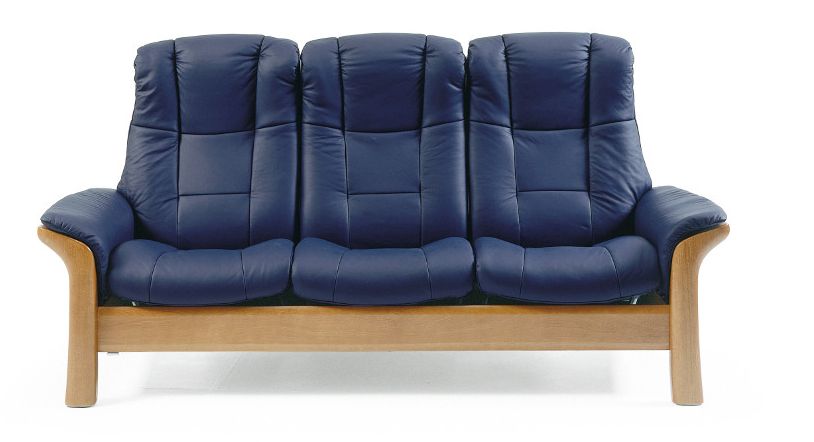 ekornes stressless windsor leather recliner sofa