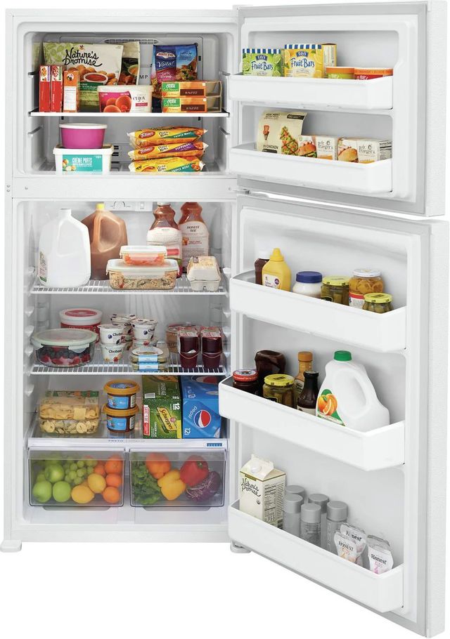 Frigidaire® 18.3 Cu. Ft. White Top Freezer Refrigerator 4