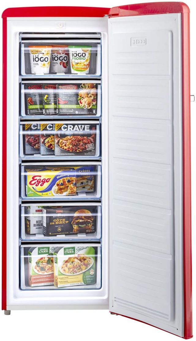 Classic Retro 6 cu. ft. Upright Electric Freezer - Unique Appliances