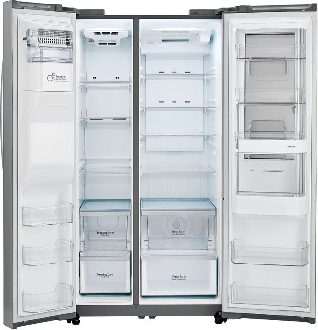 LG 21.7 Cu. Ft. Stainless Steel Counter Depth Side-By-Side Refrigerator 3