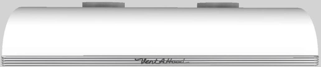 Vent-A-Hood® 48" White Retro Style Under Cabinet Range Hood