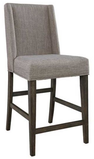 Liberty Furniture Double Bridge Dark Chestnut Upholstered Counter Chair - Set of 2