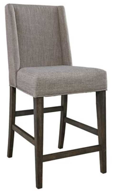 Liberty Furniture Double Bridge Dark Chestnut Upholstered Counter Chair - Set of 2-0