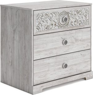 Signature Design by Ashley® Paxberry Whitewash 3-Drawers Chest of Drawers