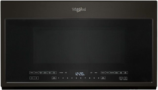 Whirlpool® 2.1 Cu. Ft. Black Stainless Over The Range Microwave-0