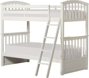 Hillsdale Furniture Schoolhouse Sidney White Twin/Twin Youth Bunk Bed