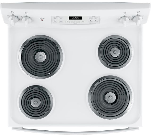 GE® 30" Free Standing Electric Range-White (S/D) 4