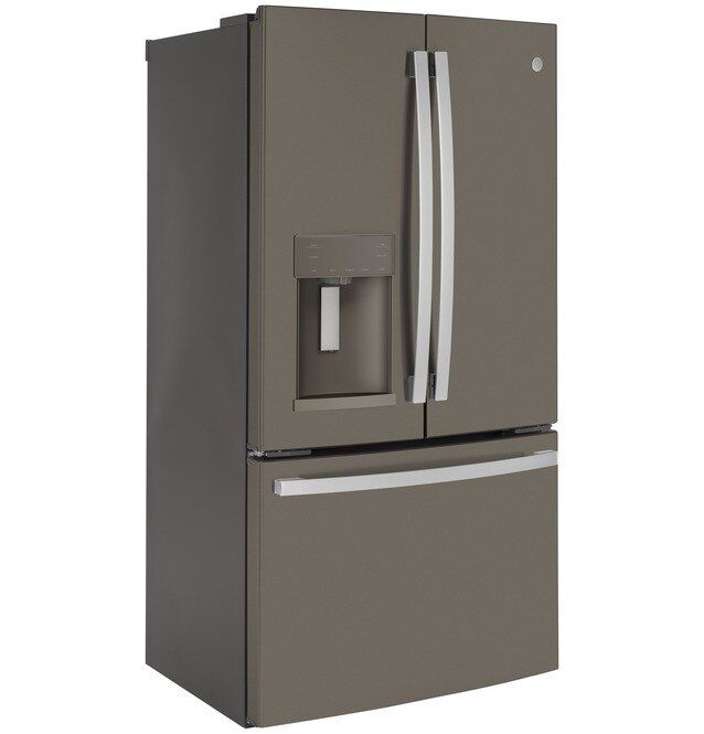 GE® 22.1 Cu. Ft. Fingerprint Resistant Slate Counter Depth French Door Refrigerator-3