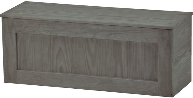 Crate Designs™ Storm Wood Lacquer Top Storage Bench 8