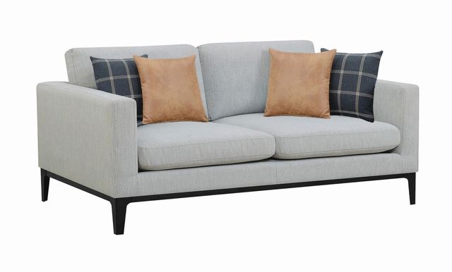 Coaster® Apperson Light Grey Cushioned Back Sofa 0