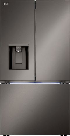Réfrigérateur à portes françaises de 36 po à profondeur comptoir LG® de 25.5 pi³ - Acier inoxydable noir résistant aux traces de doigts