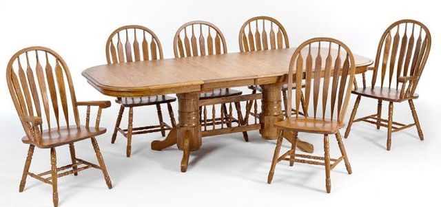 Intercon Classic Oak Pedestal Table
