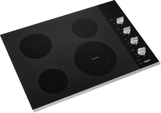 Whirlpool® 30" Stainless Steel Electric Cooktop 4
