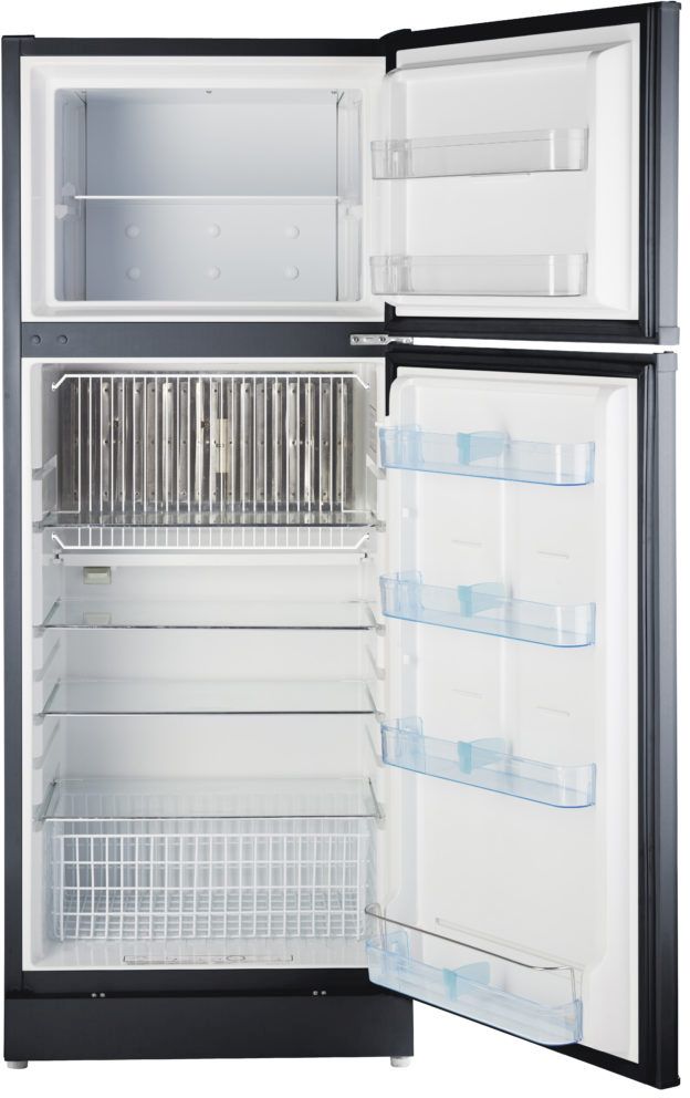 Unique® Appliances 14.0 Cu. Ft. Black Standard Depth Freestanding Liquid Propane Top Freezer Refrigerator 1