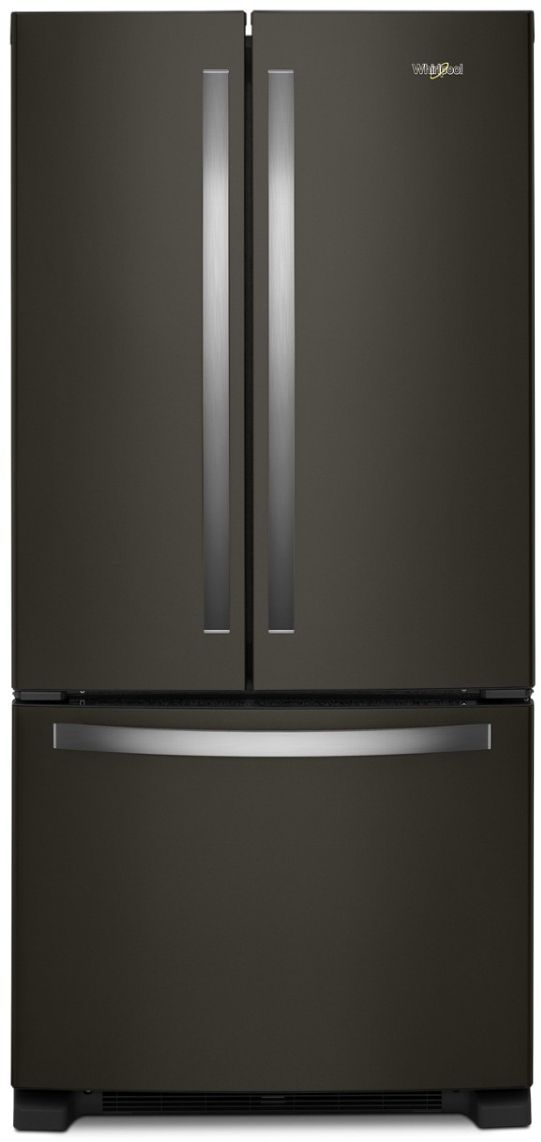 Whirlpool® 22.1 Cu. Ft. Black Stainless French Door Refrigerator 0