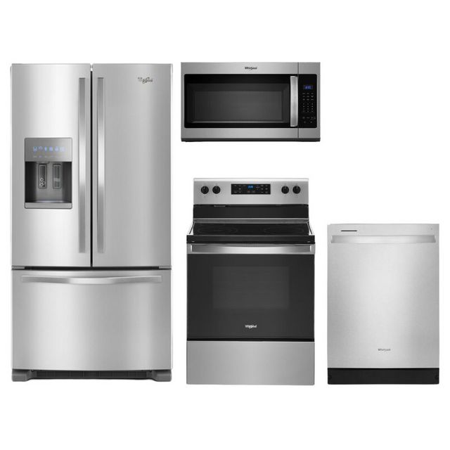 Whirlpool® 4-Piece Stainless Steel Kitchen Package