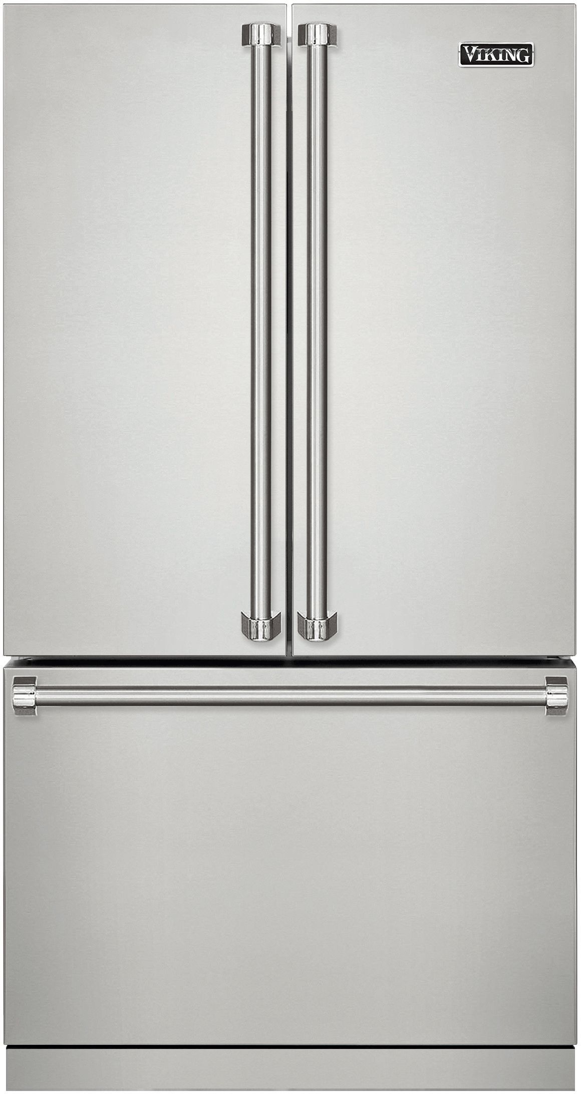 Viking® 3 Series 22.1 Cu. Ft. Stainless Steel Freestanding French Door Bottom Freezer Refrigerator