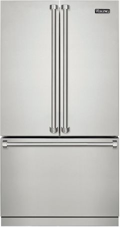 Viking® 3 Series 22.1 Cu. Ft. Stainless Steel Freestanding French Door Bottom Freezer Refrigerator