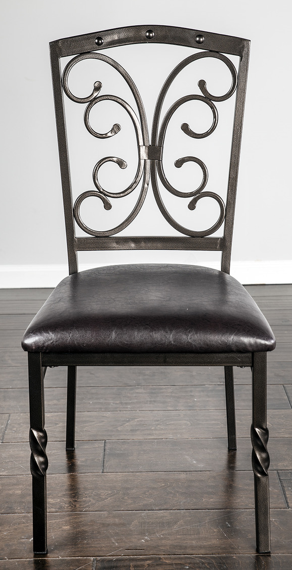 Bernards Tuscan Chocolate Brown Side Chair-1