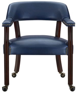 Steve Silver Co.® Tournament Navy Arm Chair with Casters