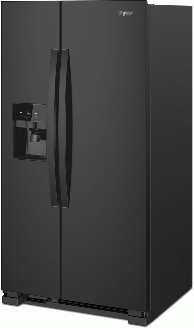 Whirlpool® 24.6 Cu. Ft. Side-by-Side Refrigerator-Black 1