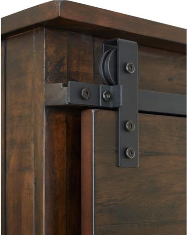 Magnussen Home® Pine Hill Rustic Pine Sliding Door Dresser-3
