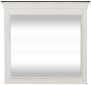 Liberty Furniture Allyson Park Wire Brushed White Crown Mirror